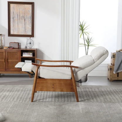 COOLMORE Wood Frame Armchair, Modern Accent Chair Lounge Chair for Living Room-海智集-Default-