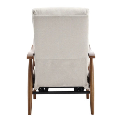 COOLMORE Wood Frame Armchair, Modern Accent Chair Lounge Chair for Living Room-海智集-Default-