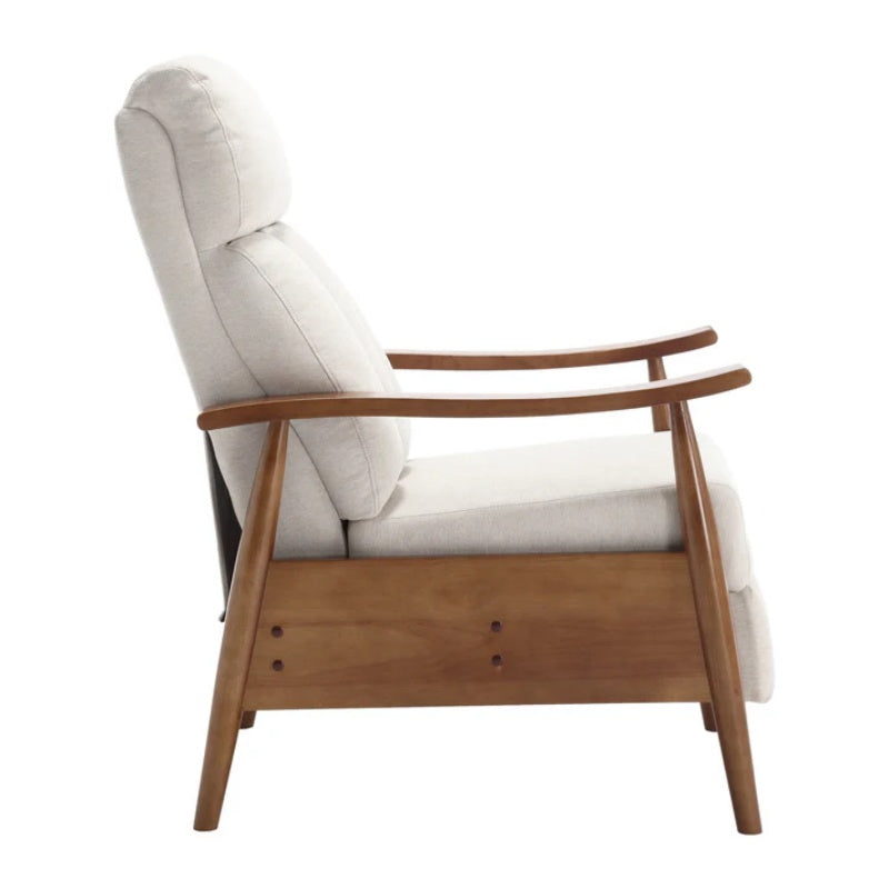 COOLMORE Wood Frame Armchair, Modern Accent Chair Lounge Chair for Living Room-海智集-Default-
