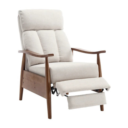 COOLMORE Wood Frame Armchair, Modern Accent Chair Lounge Chair for Living Room-海智集-Default-