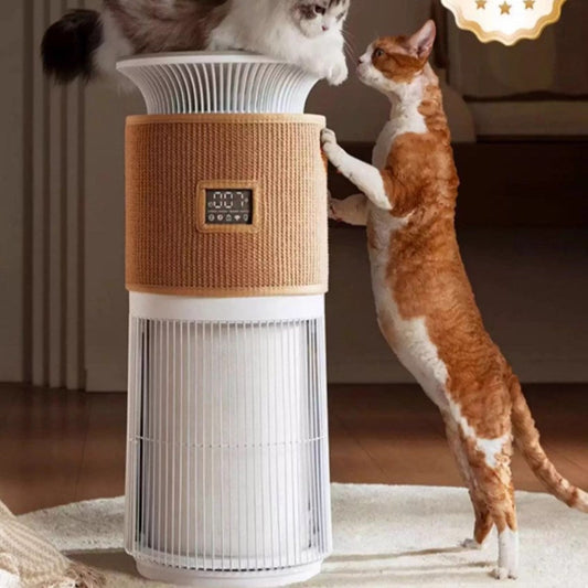 The pet air purifier can remove floating hair, eliminate cat hair odor, kill bacteria and disinfect allergens, smoke dust and mites-海智集-
