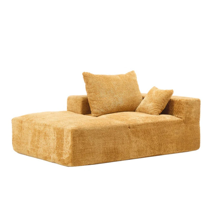 UNITED WE WIN Memory Foam 2-Seater Couch, No Installation & Easy to Transport, Deep Seat Modern Sofa with Chenille Fabric, Couch for Living Room, Bedroom, Apartment, Home Office-海智集-Default-