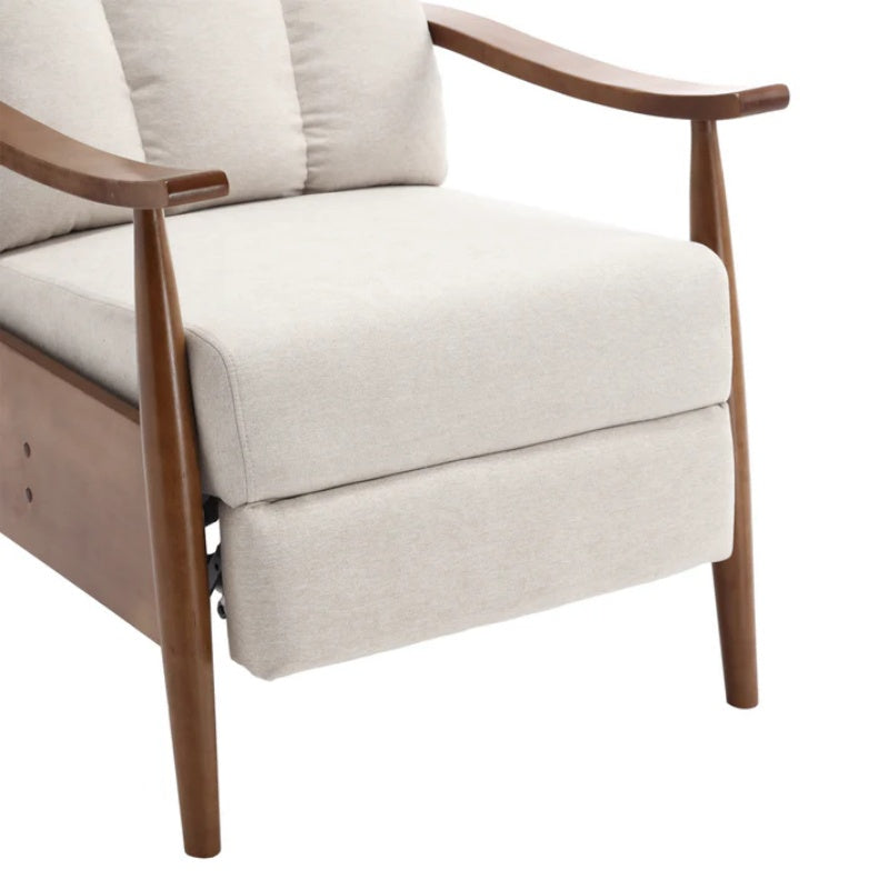COOLMORE Wood Frame Armchair, Modern Accent Chair Lounge Chair for Living Room-海智集-Default-
