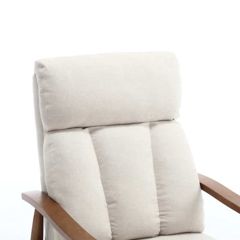 COOLMORE Wood Frame Armchair, Modern Accent Chair Lounge Chair for Living Room-海智集-Default-