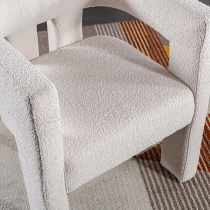 COOLMORE Contemporary Designed Fabric Upholstered Accent/Dining Chair /Barrel Side Chairs Kitchen Armchair for Living Room 2PC/SET-海智集-Default-
