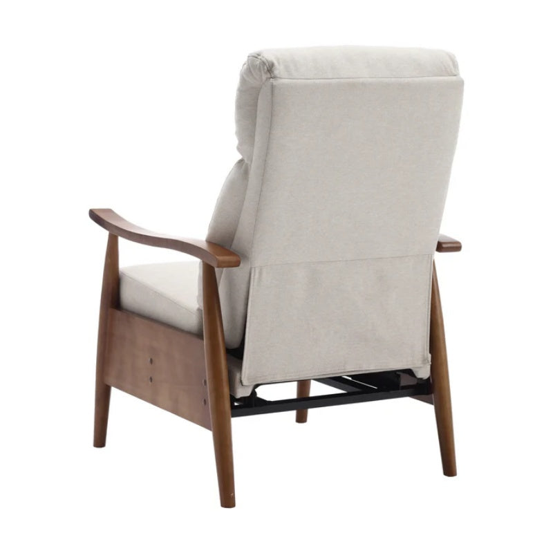 COOLMORE Wood Frame Armchair, Modern Accent Chair Lounge Chair for Living Room-海智集-Default-