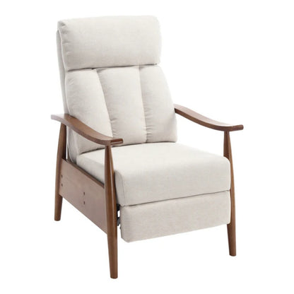 COOLMORE Wood Frame Armchair, Modern Accent Chair Lounge Chair for Living Room-海智集-Default-