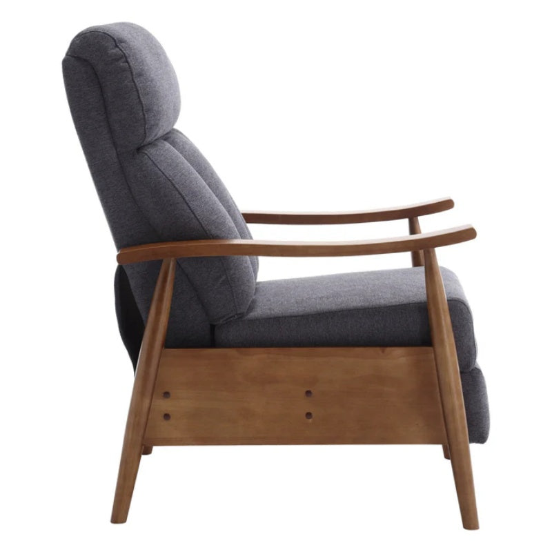 COOLMORE Wood Frame Armchair, Modern Accent Chair Lounge Chair for Living Room-海智集-Default-