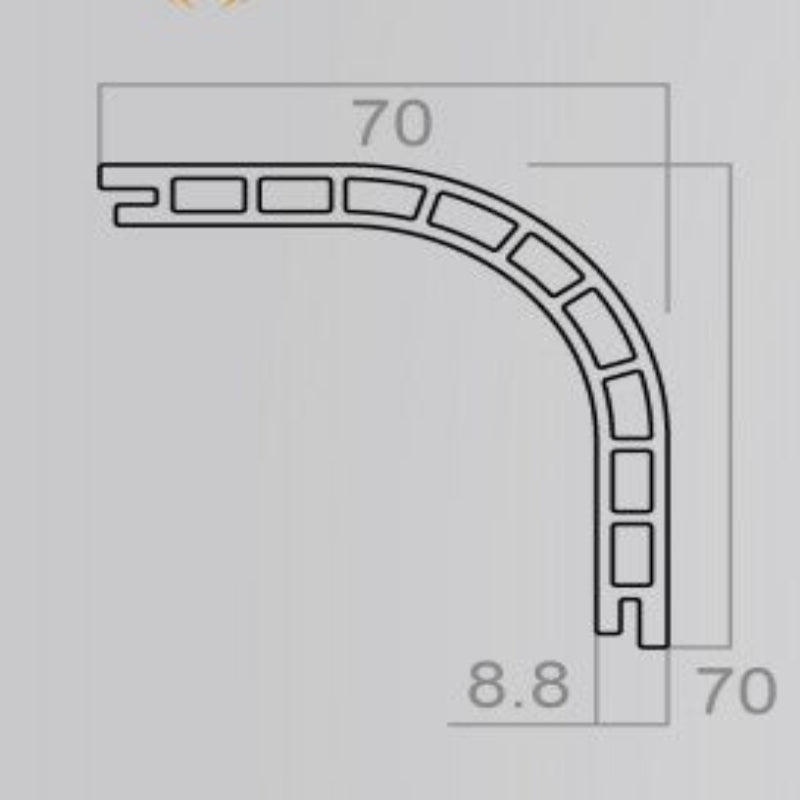 bamboo and wood lines with large arc-shaped corner finishing: Making your home softer-海智集-