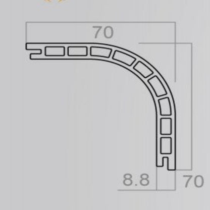 bamboo and wood lines with large arc-shaped corner finishing: Making your home softer-海智集-