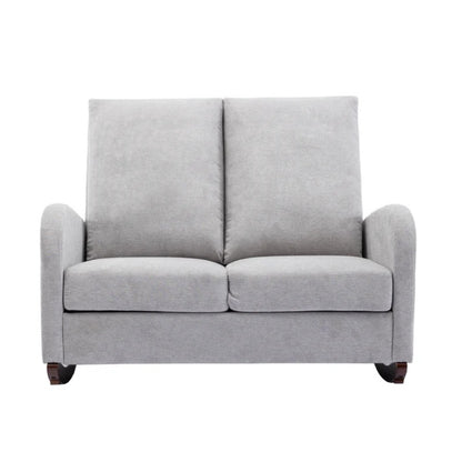 COOLMORE Rocking Chair Upholstered Mid Century Modern Rocker Oversized Wingback Armchair for Living Room-海智集-Default-