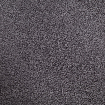 COOLMORE Contemporary Designed Teddy Velvet Upholstered Accent/Dining Chair with Armrest, Gray Teddy Fabric, Set of 2-海智集-Default-