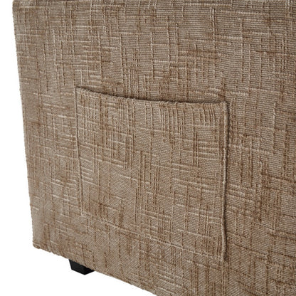 UNITED WE WIN Chenille fabric, solid construction, the overall structure of the sofa is stable, detachable armrests, two foot stools and two-seat sofa with side pockets-海智集-Default-