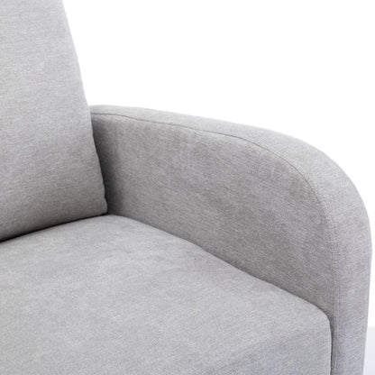 COOLMORE Rocking Chair Upholstered Mid Century Modern Rocker Oversized Wingback Armchair for Living Room-海智集-Default-