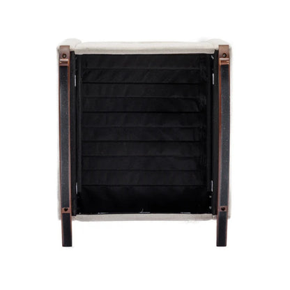 High Back Rocking Chair Nursery Chair .Comfortable Rocker Fabric Padded Seat .Modern High Back Armchair-海智集-Default-