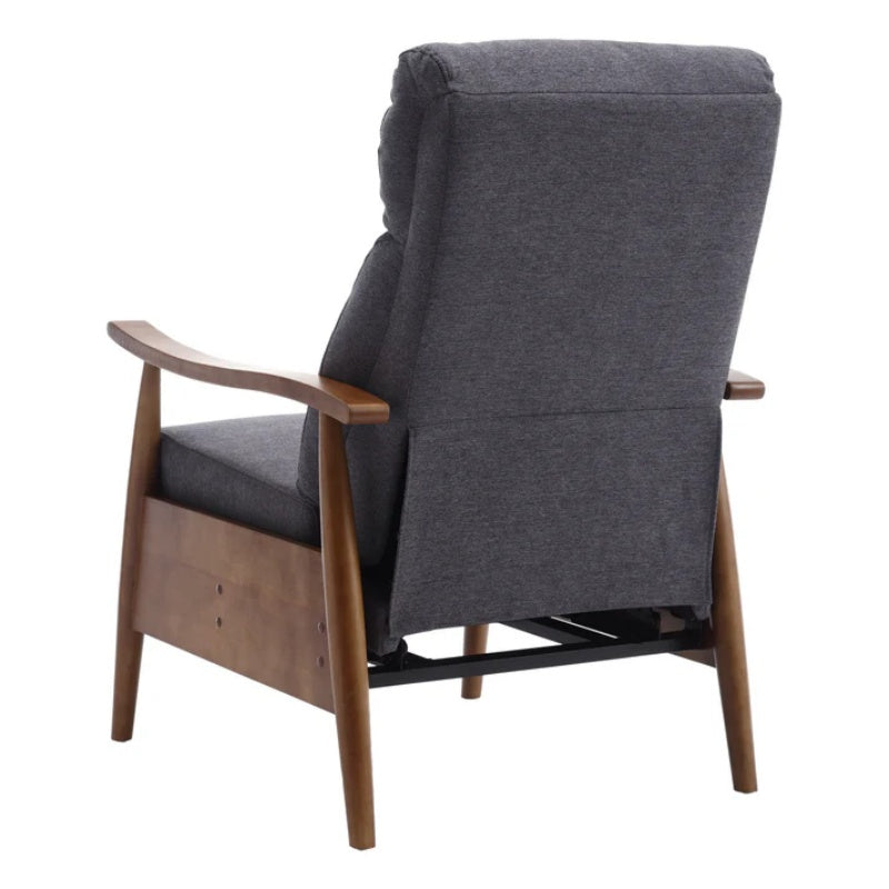 COOLMORE Wood Frame Armchair, Modern Accent Chair Lounge Chair for Living Room-海智集-Default-