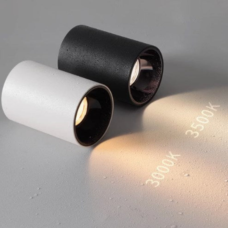 Exposed waterproof downlights for bathrooms, toilets, balconies, outdoor toilets, moisture-proof and fog-proof high-wattage round spotlights-海智集-