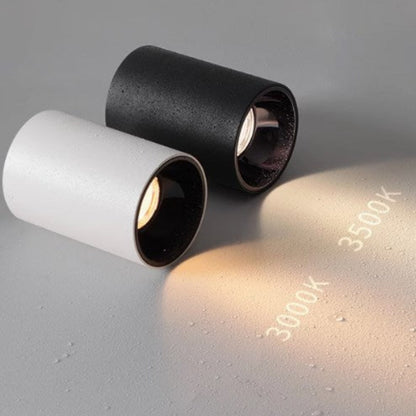 Exposed waterproof downlights for bathrooms, toilets, balconies, outdoor toilets, moisture-proof and fog-proof high-wattage round spotlights-海智集-