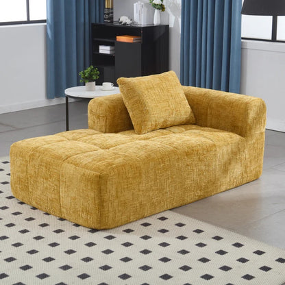 UNITED WE WIN Chenille Loveseat Sofa,Minimalist Modular Couches Sleeper for Living Room Bedroom Apartment Lounge-海智集-Default-