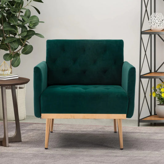 COOLMORE Accent Chair ,leisure single sofa with Rose Golden feet-海智集-Default-