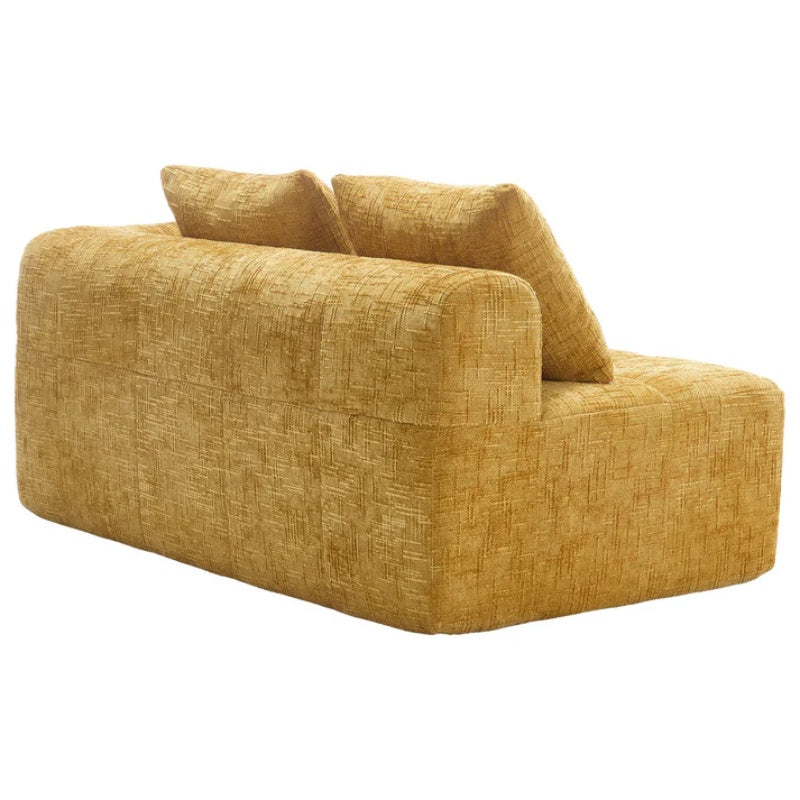 UNITED WE WIN Chenille Loveseat Sofa,Minimalist Modular Couches Sleeper for Living Room Bedroom Apartment Lounge-海智集-Default-