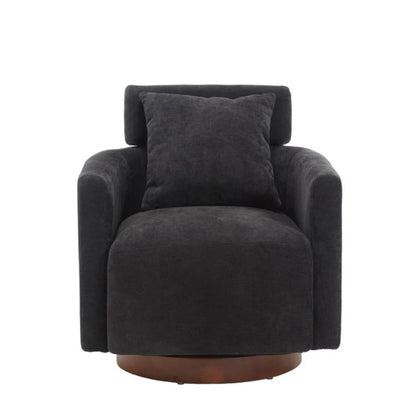 COOLMORE 360 degree rotation design, multi-gear adjustment backrest, soft and comfortable chenille fabric, ergonomic design of the living room chair-海智集-Default-
