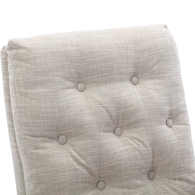 High Back Rocking Chair Nursery Chair .Comfortable Rocker Fabric Padded Seat .Modern High Back Armchair-海智集-Default-