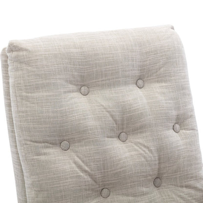 High Back Rocking Chair Nursery Chair .Comfortable Rocker Fabric Padded Seat .Modern High Back Armchair-海智集-Default-