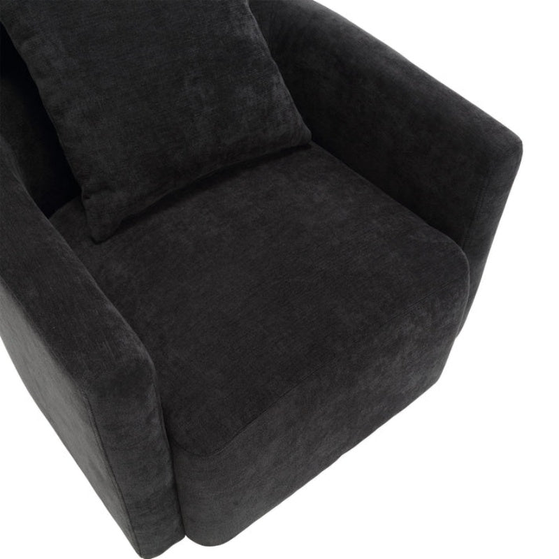 COOLMORE 360 degree rotation design, multi-gear adjustment backrest, soft and comfortable chenille fabric, ergonomic design of the living room chair-海智集-Default-