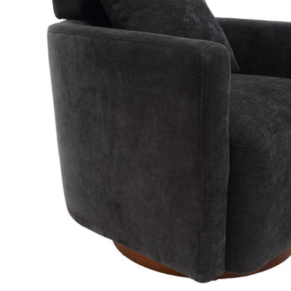 COOLMORE 360 degree rotation design, multi-gear adjustment backrest, soft and comfortable chenille fabric, ergonomic design of the living room chair-海智集-Default-