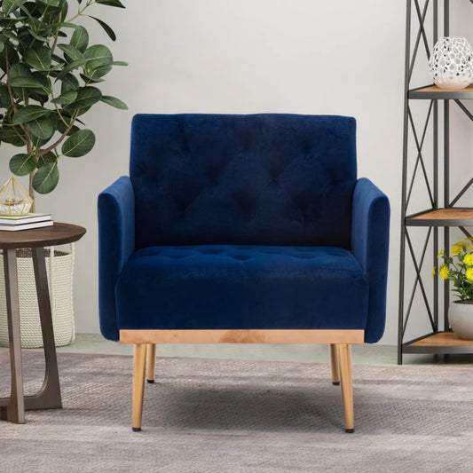 COOLMORE Accent Chair ,leisure single sofa with Rose Golden feet-海智集-Default-