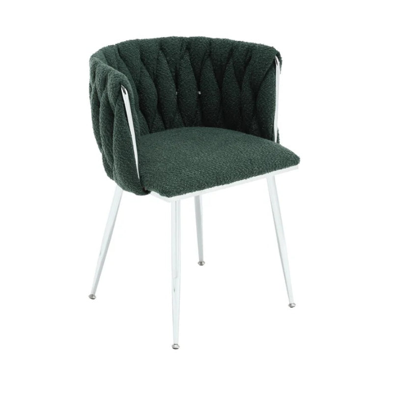 COOLMORE Leisure Dining Chairs Accent Chair Velvet Accent Lounge Chair With Metal Feet 2PC/SET-海智集-Default-