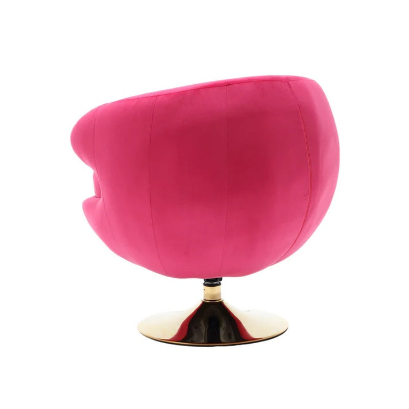 360 Degree Swivel Cuddle Barrel Accent Chairs, Round Armchairs with Wide Upholstered, Fluffy Fabric Chair for Living Room, Bedroom, Office, Waiting Rooms-海智集-Default-
