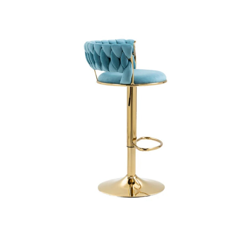 COOLMORE Swivel Bar Stools Adjustable Counter Height Chairs with Footrest for Kitchen, Dining Room-海智集-Default-
