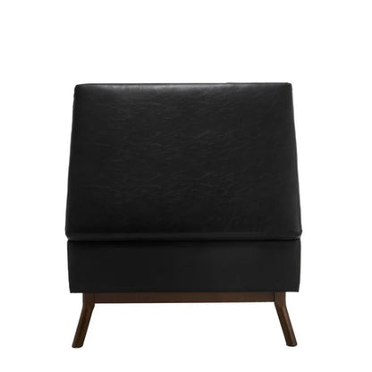 Mid-century modern square coffee table storage bench, assembled, suitable for living room, entryway and family room, used as a coffee table, stirrups, shoe bench-海智集-Default-