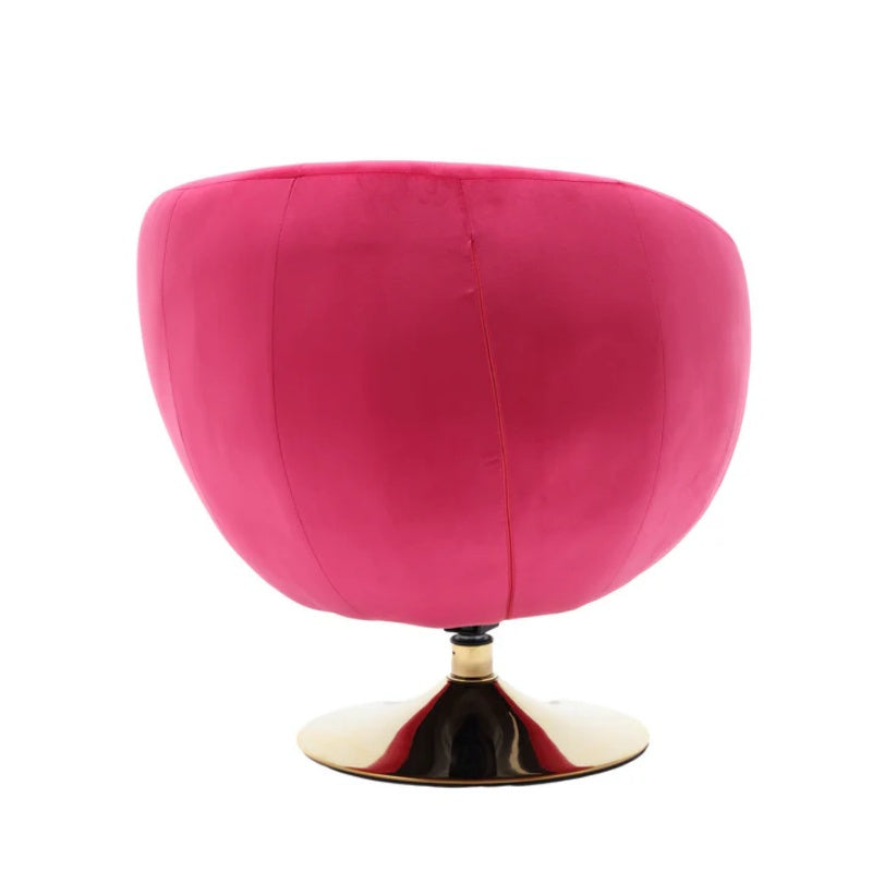 360 Degree Swivel Cuddle Barrel Accent Chairs, Round Armchairs with Wide Upholstered, Fluffy Fabric Chair for Living Room, Bedroom, Office, Waiting Rooms-海智集-Default-