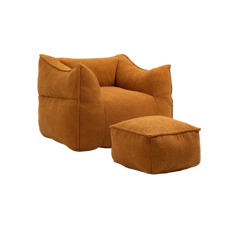 COOLMORE Bean Bag Chair Lazy Sofa/Footstool Durable Comfort Lounger High Back Bean Bag Chair Couch for Adults and Kids, Indoor & Outdoor-海智集-Default-