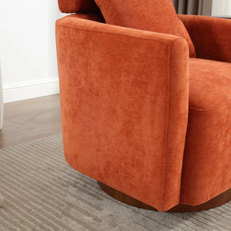 COOLMORE 360 degree rotation design, multi-gear adjustment backrest, soft and comfortable chenille fabric, ergonomic design of the living room chair-海智集-Default-