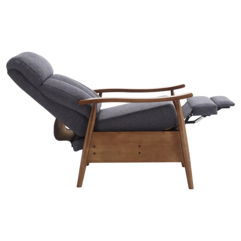 COOLMORE Wood Frame Armchair, Modern Accent Chair Lounge Chair for Living Room-海智集-Default-