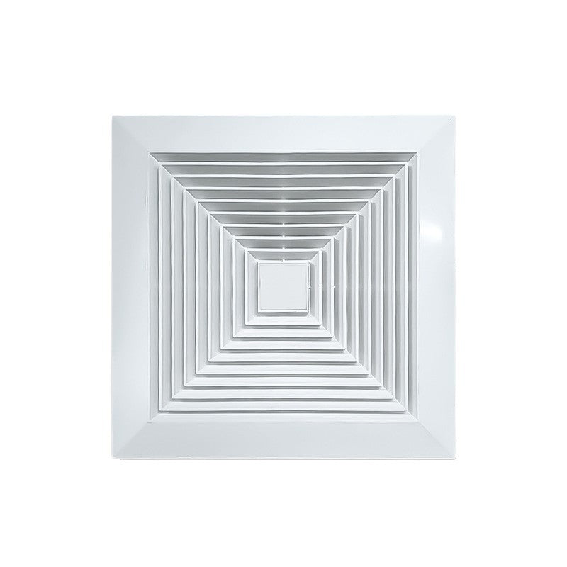 Integrated Ceiling Ventilation Fan for Bathroom Exhaust Ventilation, Powerful Quiet Exhaust Fan for Kitchen-Kitchen & Bathroom-海智集-[ 6inch Circle White ] Opening Size 17X17CM-