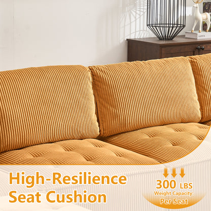 UNITED WE WIN Modular Sectional Sofa U Shaped Modular Couch with Reversible Chaise Modular Sofa Sectional Couch,6- Seat Convertible Sofa,Fit for Living Room-海智集-Default-