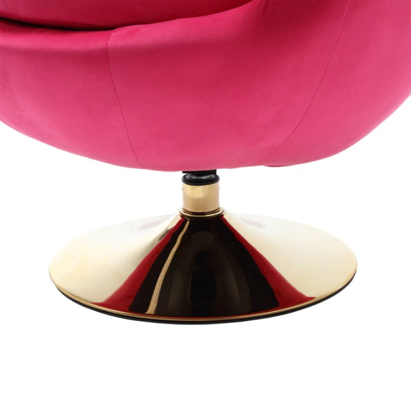 360 Degree Swivel Cuddle Barrel Accent Chairs, Round Armchairs with Wide Upholstered, Fluffy Fabric Chair for Living Room, Bedroom, Office, Waiting Rooms-海智集-Default-