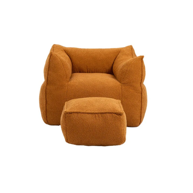 COOLMORE Bean Bag Chair Lazy Sofa/Footstool Durable Comfort Lounger High Back Bean Bag Chair Couch for Adults and Kids, Indoor & Outdoor-海智集-Default-