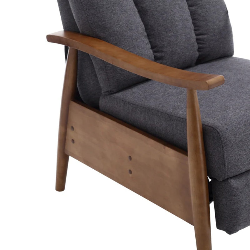 COOLMORE Wood Frame Armchair, Modern Accent Chair Lounge Chair for Living Room-海智集-Default-