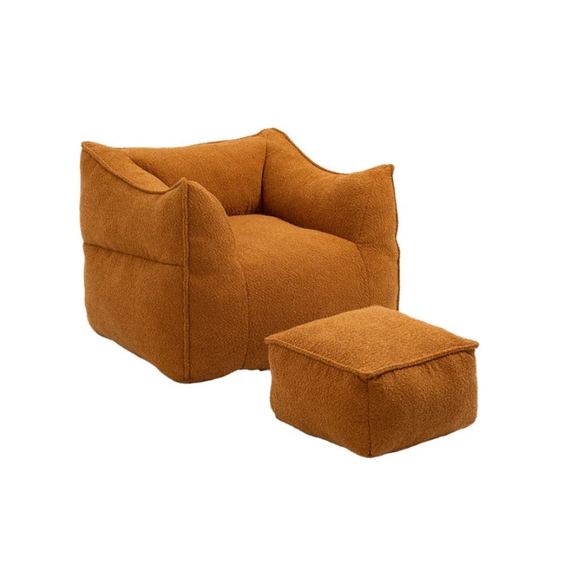 COOLMORE Bean Bag Chair Lazy Sofa/Footstool Durable Comfort Lounger High Back Bean Bag Chair Couch for Adults and Kids, Indoor & Outdoor-海智集-Default-