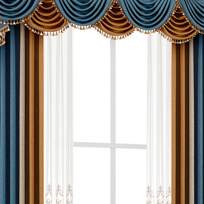 Court opera curtains: Utilizing high-precision weaving techniques, they feature three-dimensional relief patterns-海智集-