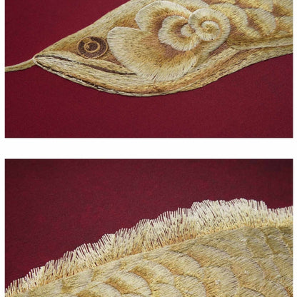 Decorative Art-Golden Dragon Fish Scroll 3-海智集-