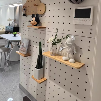 High-Quality Pegboard Accessories (Wood-Plastic) - Ideal for 4mm Hole Pegboards - Durable and Efficient Storage Solutions-Kitchen & Bathroom-海智集-