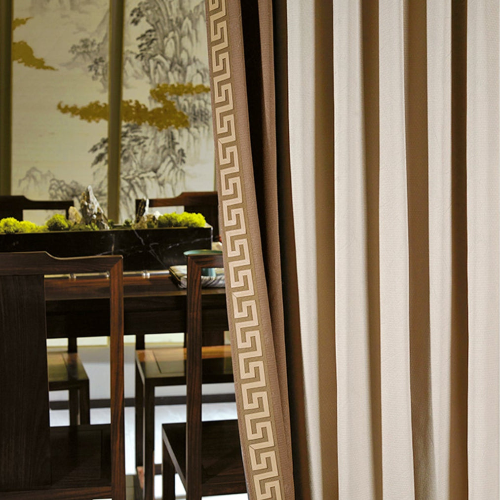 Feige Liudan curtains: The jacquard pattern easily enhances the style of traditional or modern decoration-海智集-