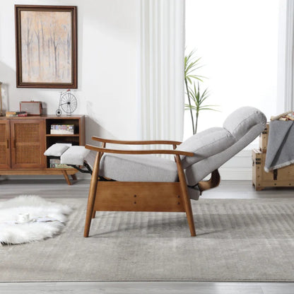 COOLMORE Wood Frame Armchair, Modern Accent Chair Lounge Chair for Living Room-海智集-Default-